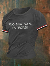 Männer Wo mia san ist Vorn T-Shirt